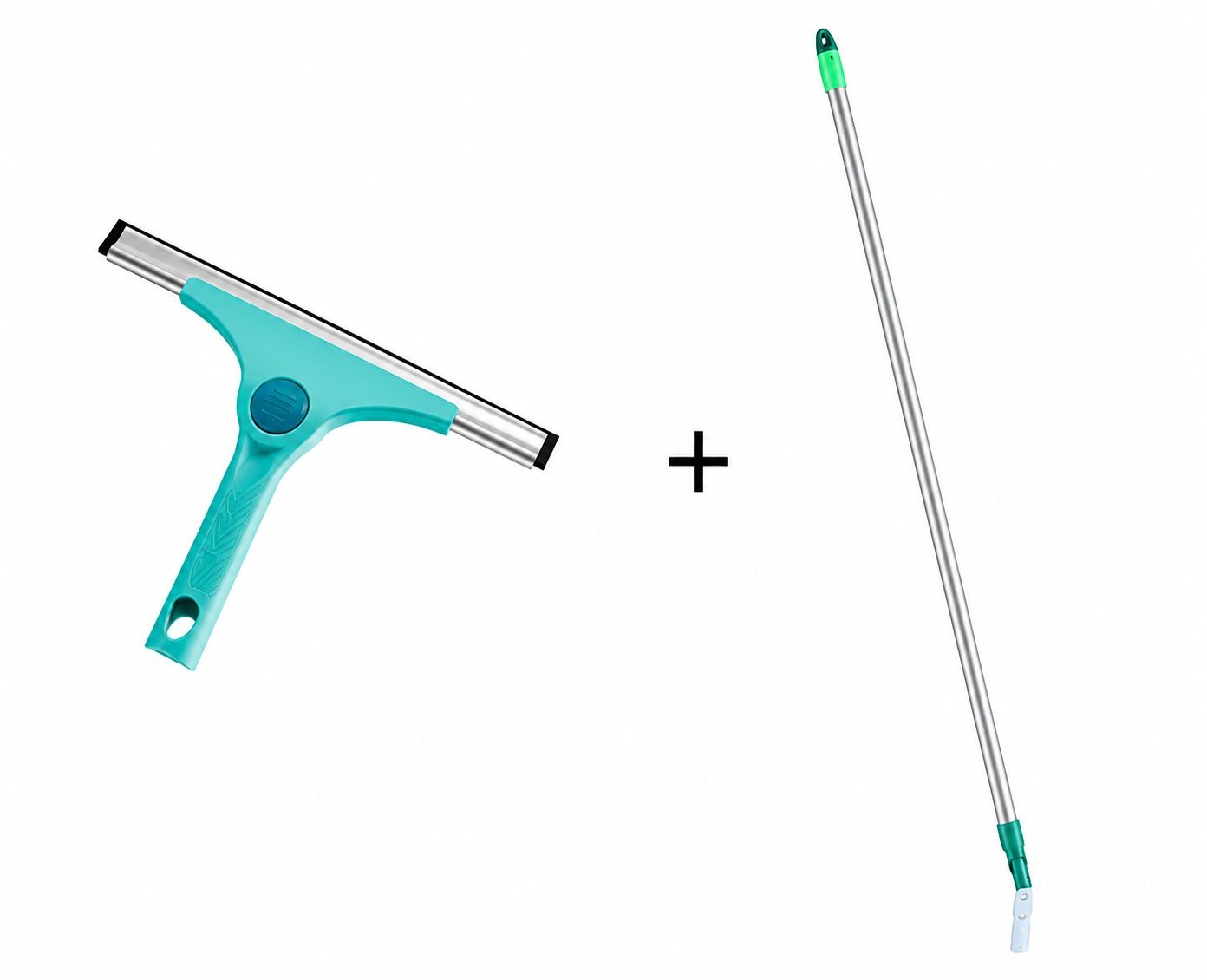 Leifheit Click System 28cm Window Wiper 2in1 with Handle