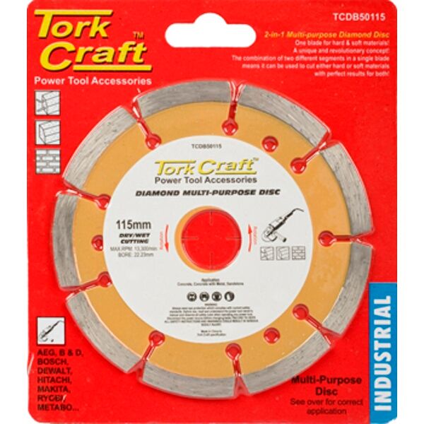 Diamond Blade Multi Purp. 115Mm Hard & Soft Mat.