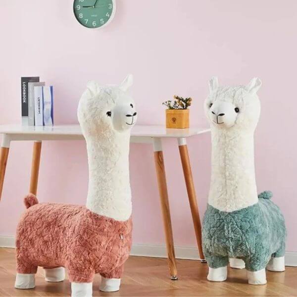 Kids Llama Shaped Stool - Purple