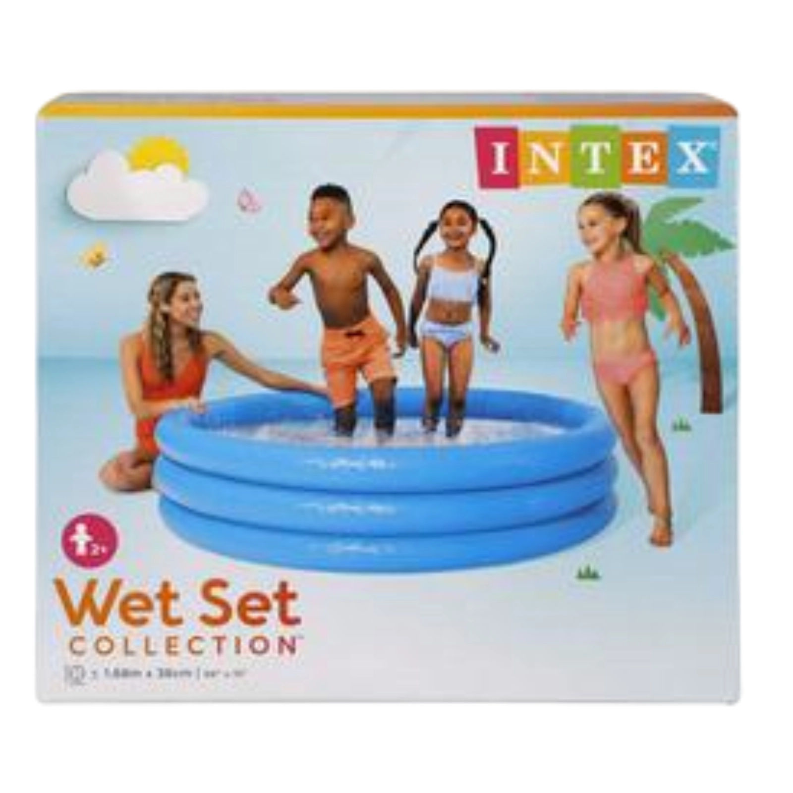 Intex Pool Crystal-Blue 168X38Cm