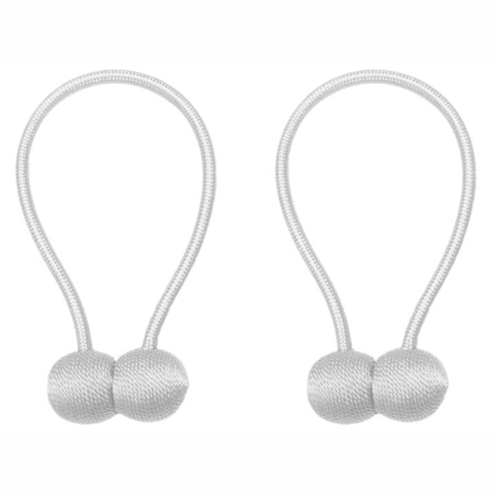 Matoc Magnetic Curtain Rope Tieback with Rock Design - Grey