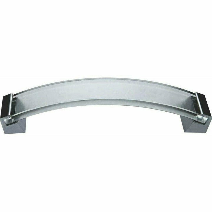 Bent glass cupboard handle
