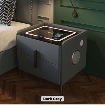 Smart Wireless Charging 2drawers Bedside Table