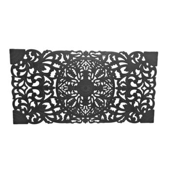 Bohemian Design PVC Headboard - Black - King