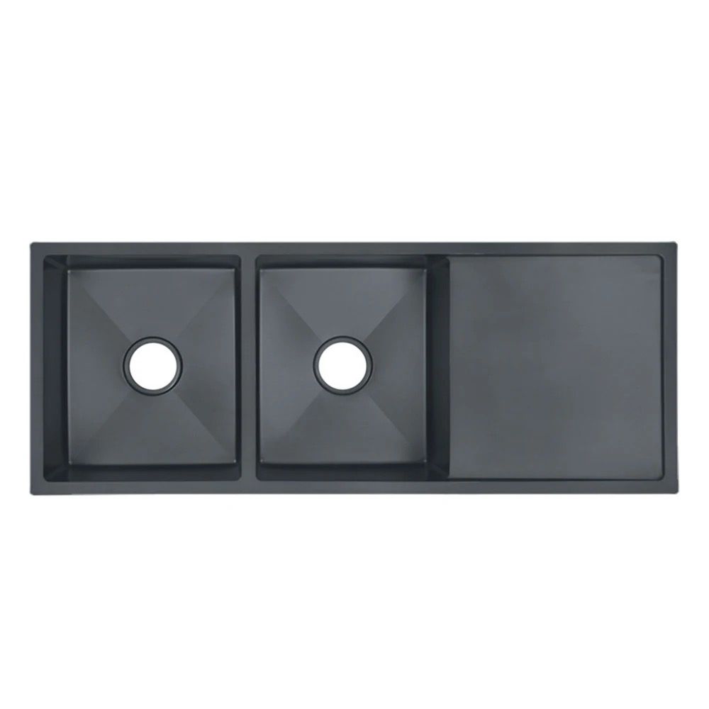 KITCHEN SINK H/M DOUBLE BOWL - BLACK