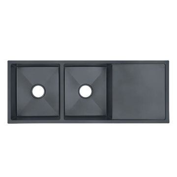 KITCHEN SINK H/M DOUBLE BOWL - BLACK