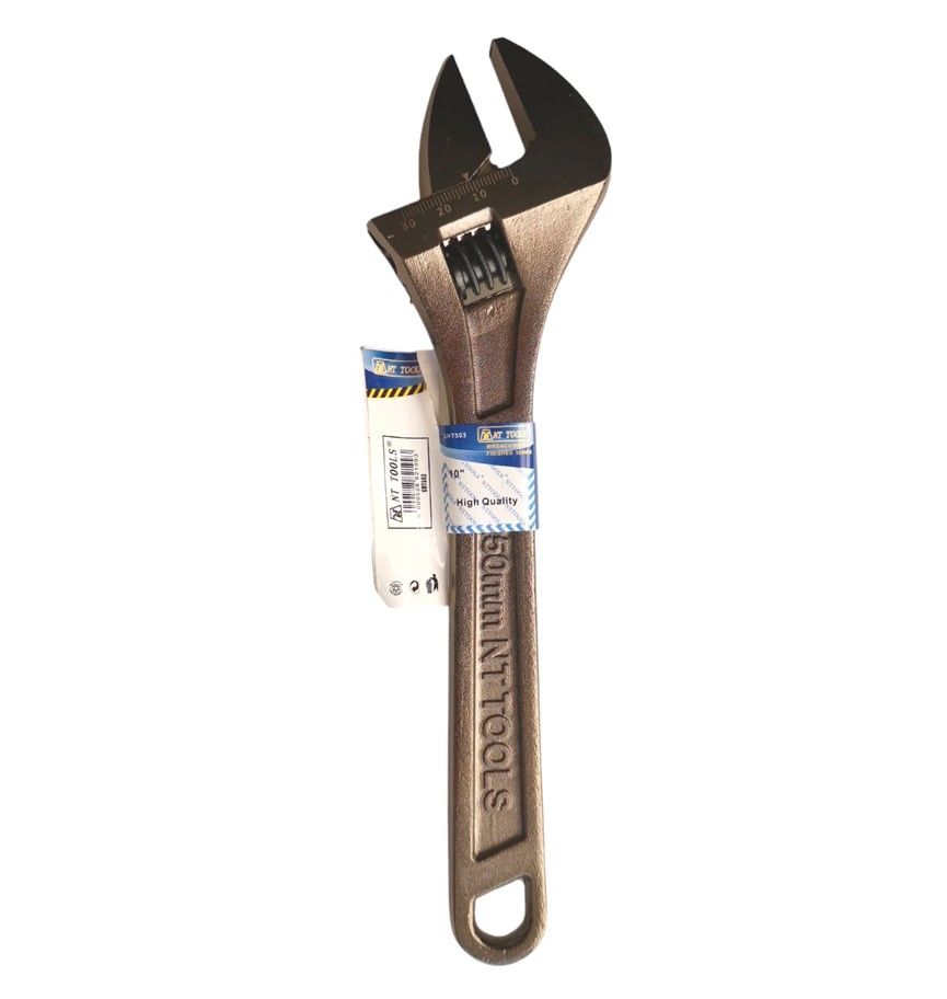 NT TOOLS Shifting Spanner / Adjustable Wrench 250mm 0-30mm