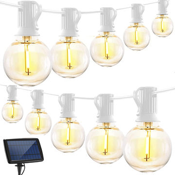 Stellar Lighting Solar Powered Warm White 16 LED Bulbs String Light - 5m