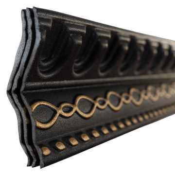 T19 Black & Gold 2m Cornice - Pack of 4 pieces