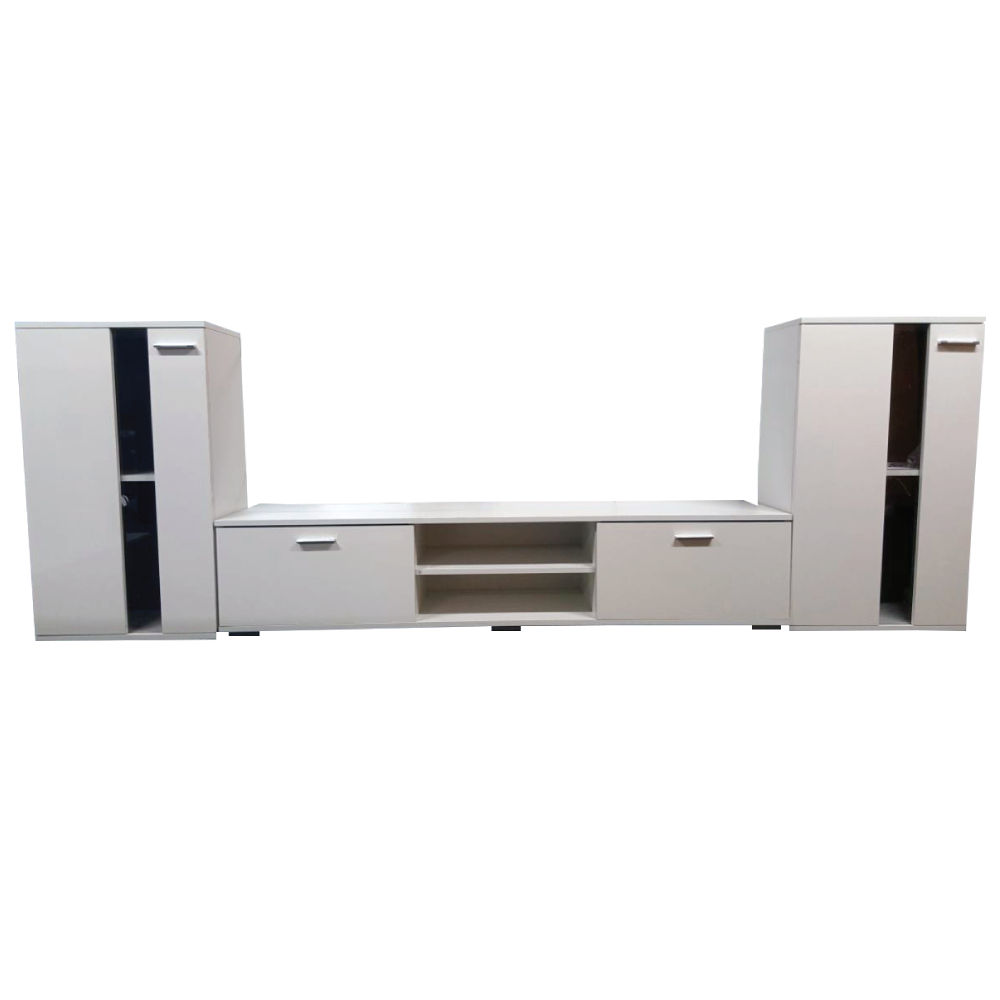 White TV Stand With RGB LED Light