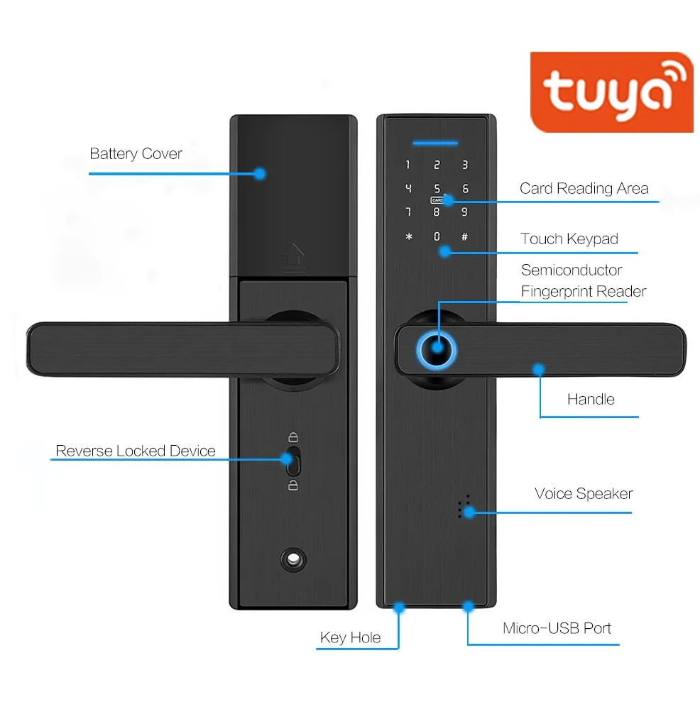 Smart WIFI Door Lock Tuya