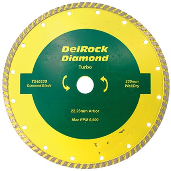 Diamond Blade 230Mm Turbo Delrock