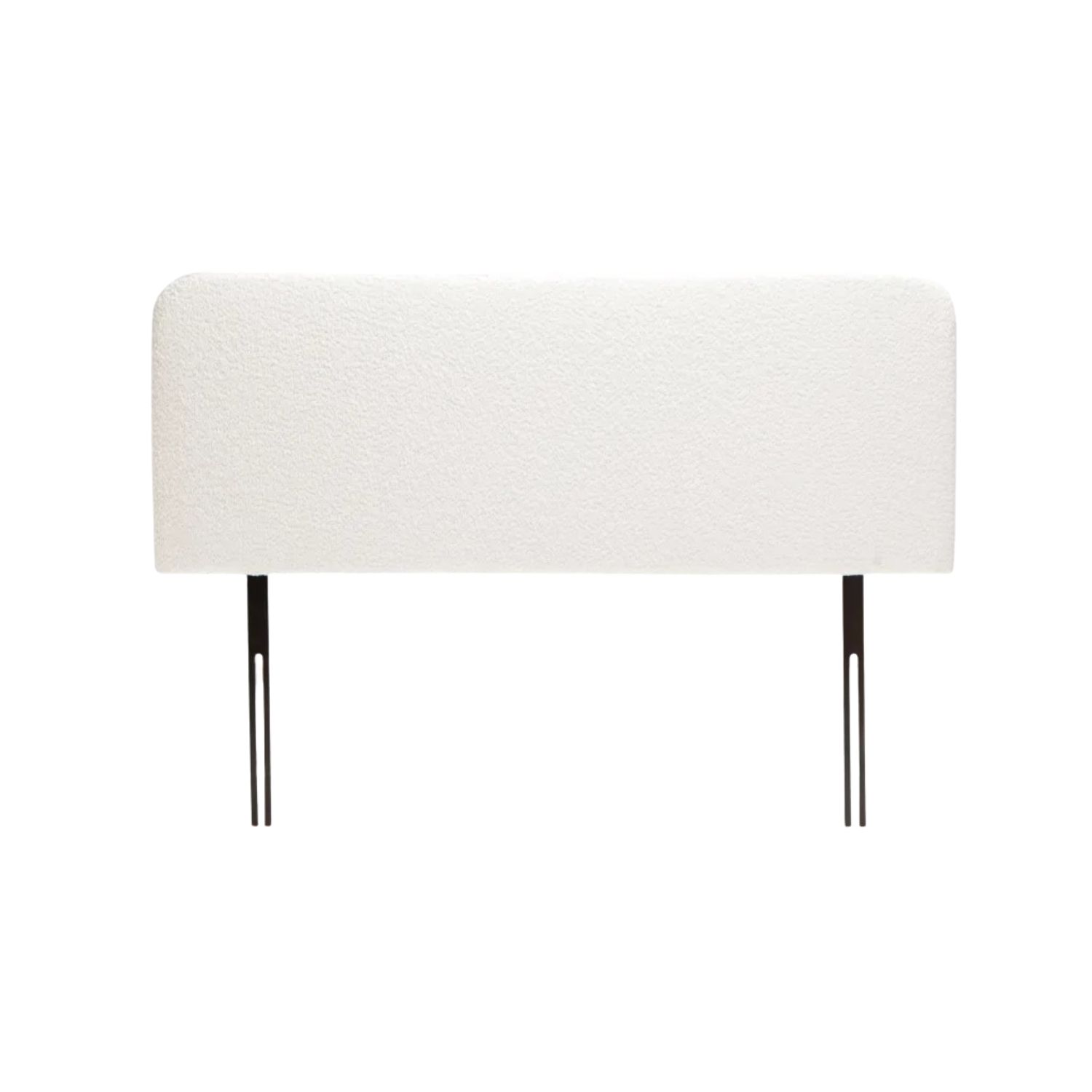 Cream Boucle Upholstered Bed Headboard - Single