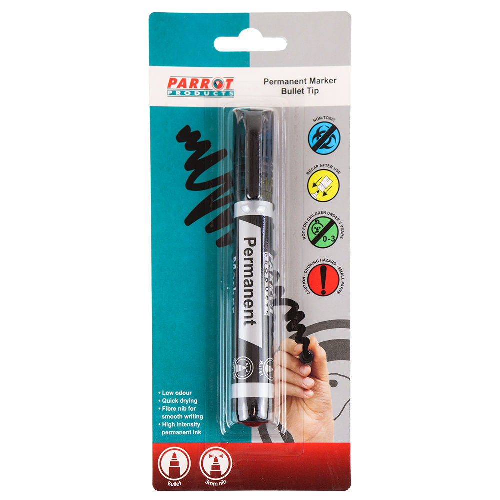 Permanent Marker (Bullet Tip - Carded - Black)