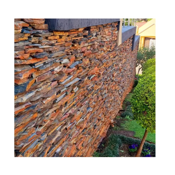 Slate Strip Walling - Rich Autumn