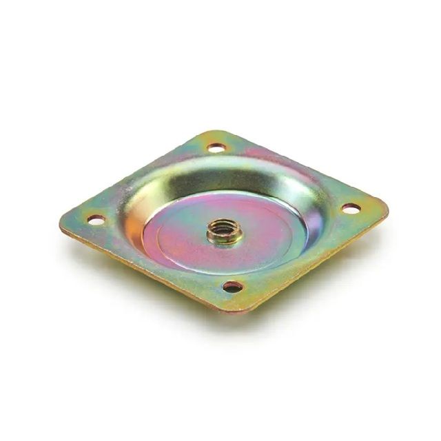 Leg Plate, Straight, M8, 65mm x 65mm (4 Pack) BY WOODLY