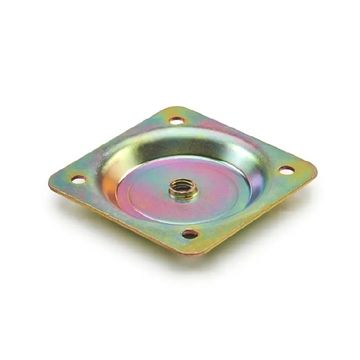 Leg Plate, Straight, M8, 65mm x 65mm (4 Pack) BY WOODLY