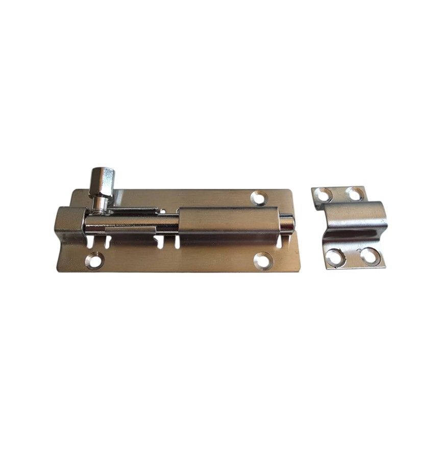 Barrel Bolt - 100mm Bright Steel