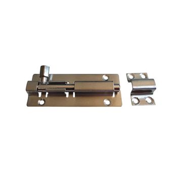 Barrel Bolt - 100mm Bright Steel