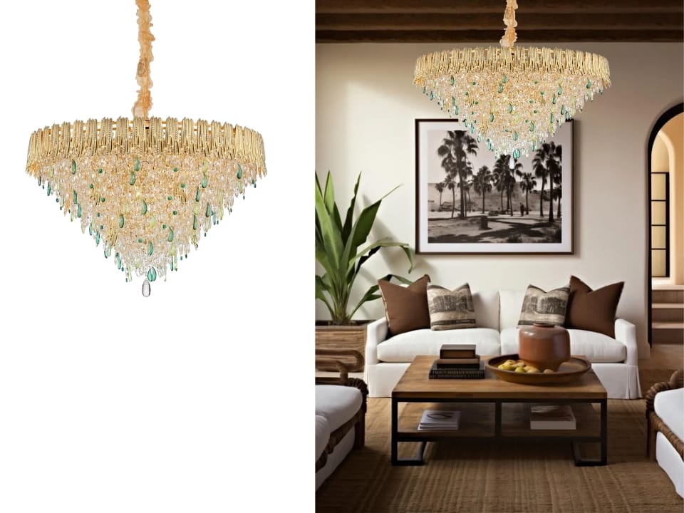 Gilded Eternity Chandeliers/light