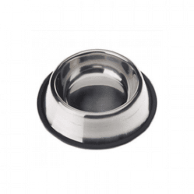 S.S NON TIP ANTI SKID FEEDING BOWL   64 OZ / 1.8 LT