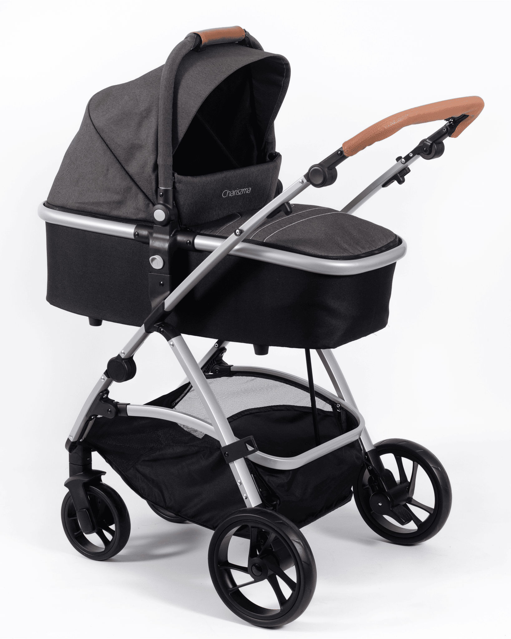 Babybuggz Chariszma Bassinet Stroller Charcoal