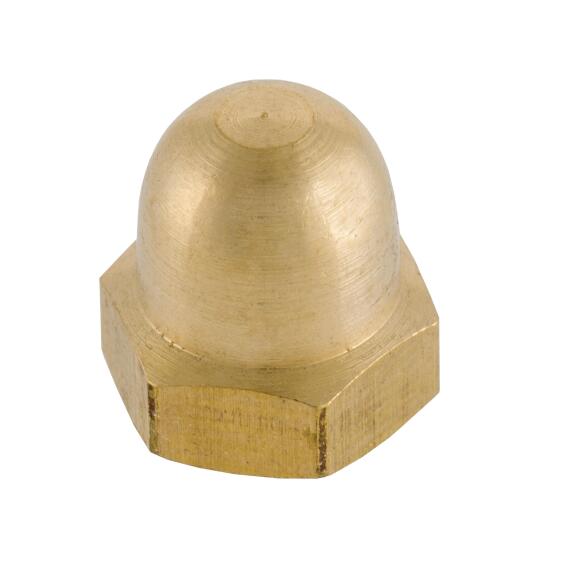Dome nuts brass 8mm 4pc standers