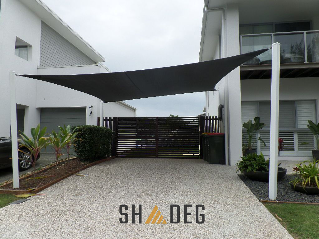 Shadeg Charcoal 5mx5m Ultrablock Shade Sail