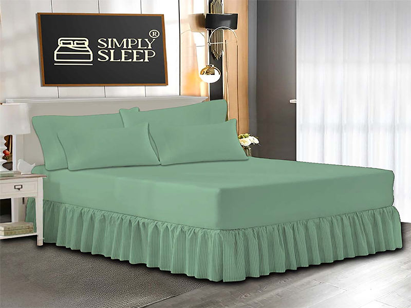 Simply Sleep - Everyday Collection - 05 Piece Combo Set - 90GSM - Hemlock - Single(1pc)