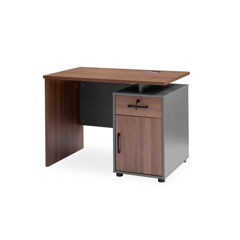 GOF Furniture - Galo 2 Office Desk , Walnut