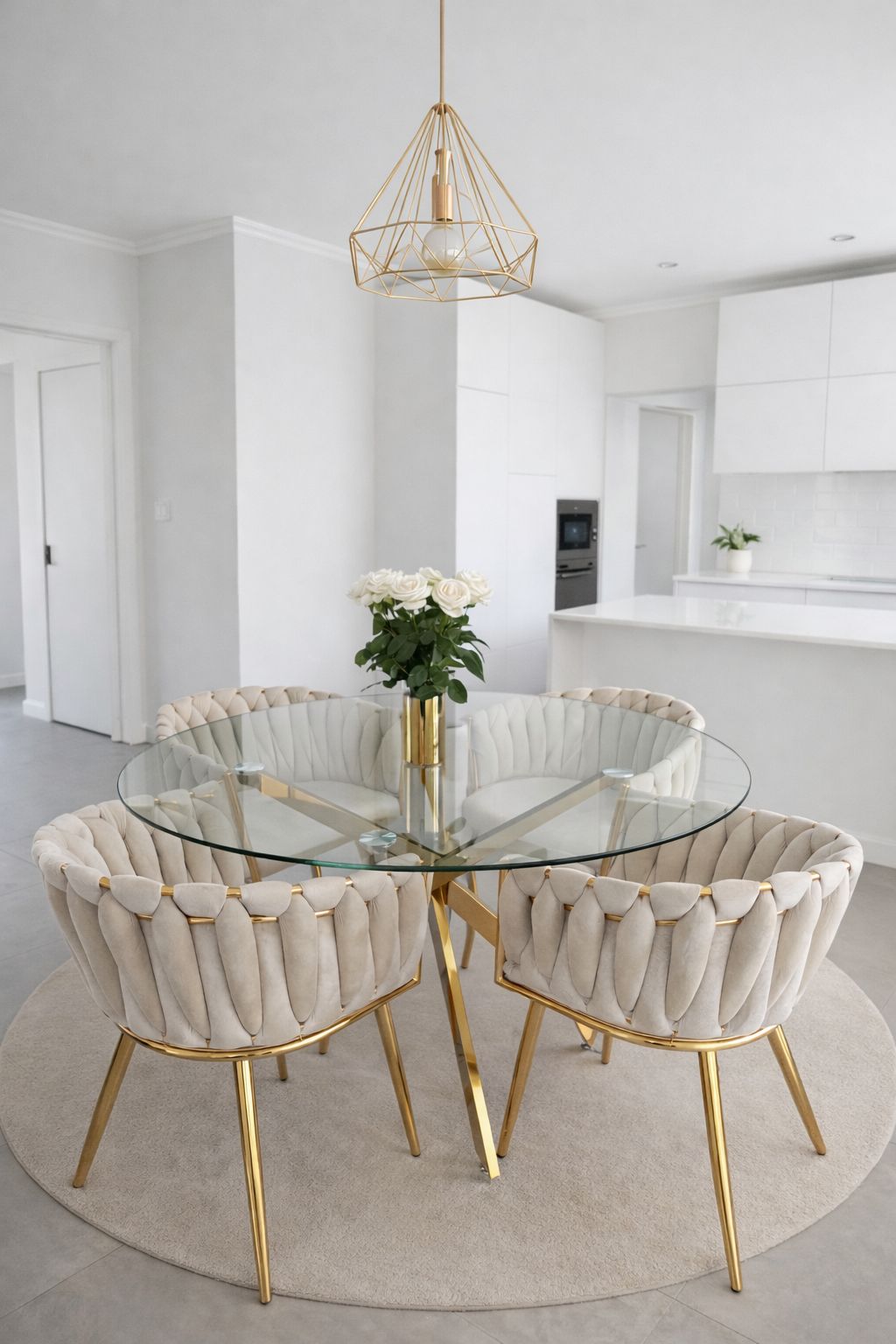 Plush “Halo” Dining Set