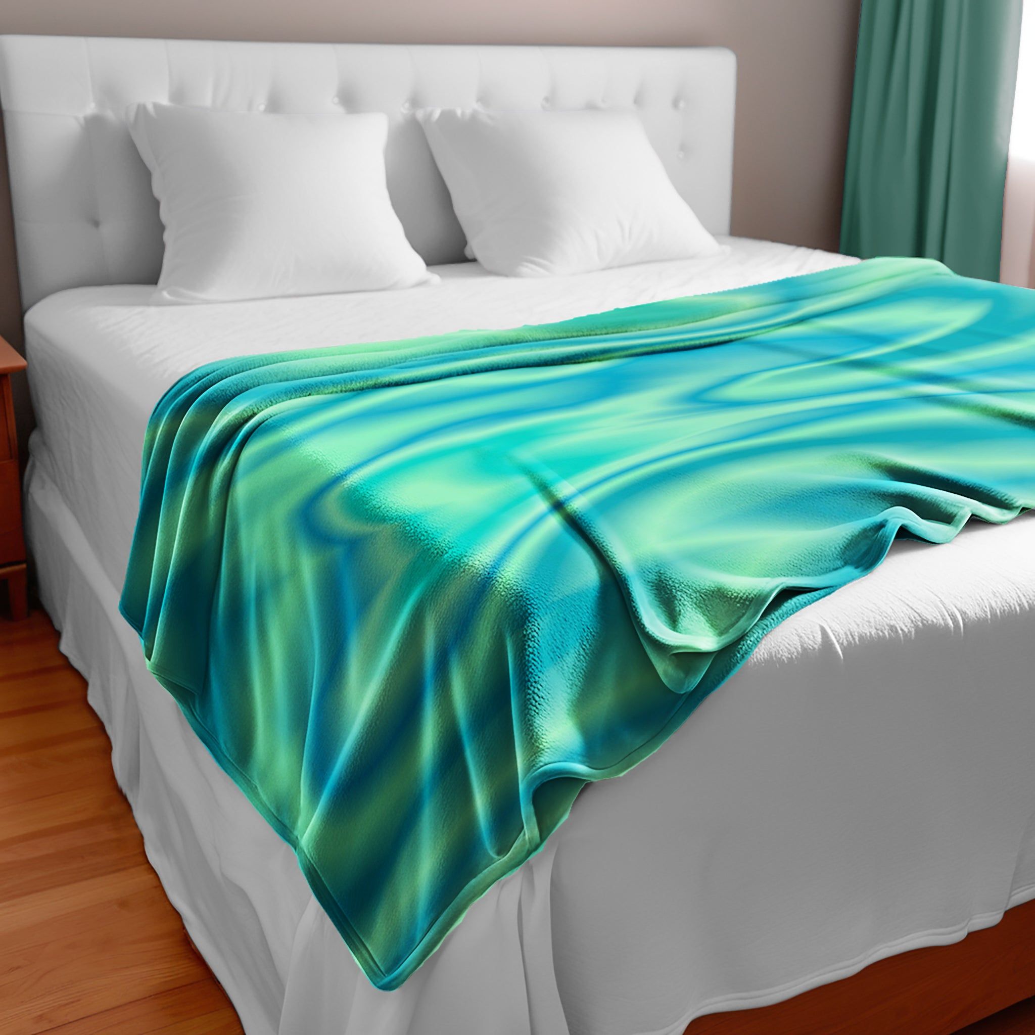 Shades of Green Large Light Weight Fleece