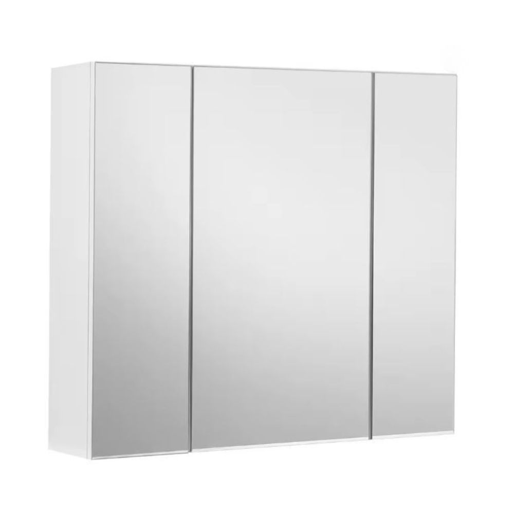 Bragg Dakar Wall-Mounted Bathroom Cabinet with Mirror, White