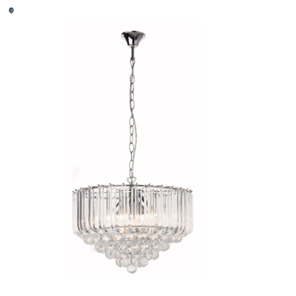 Eurolux Otis Acrylic Chandelier 415mm Chrome