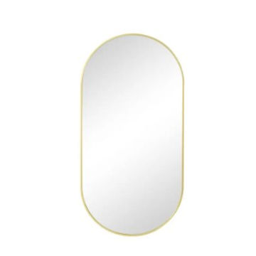 gold oval mirror - 1000mm by 500mm