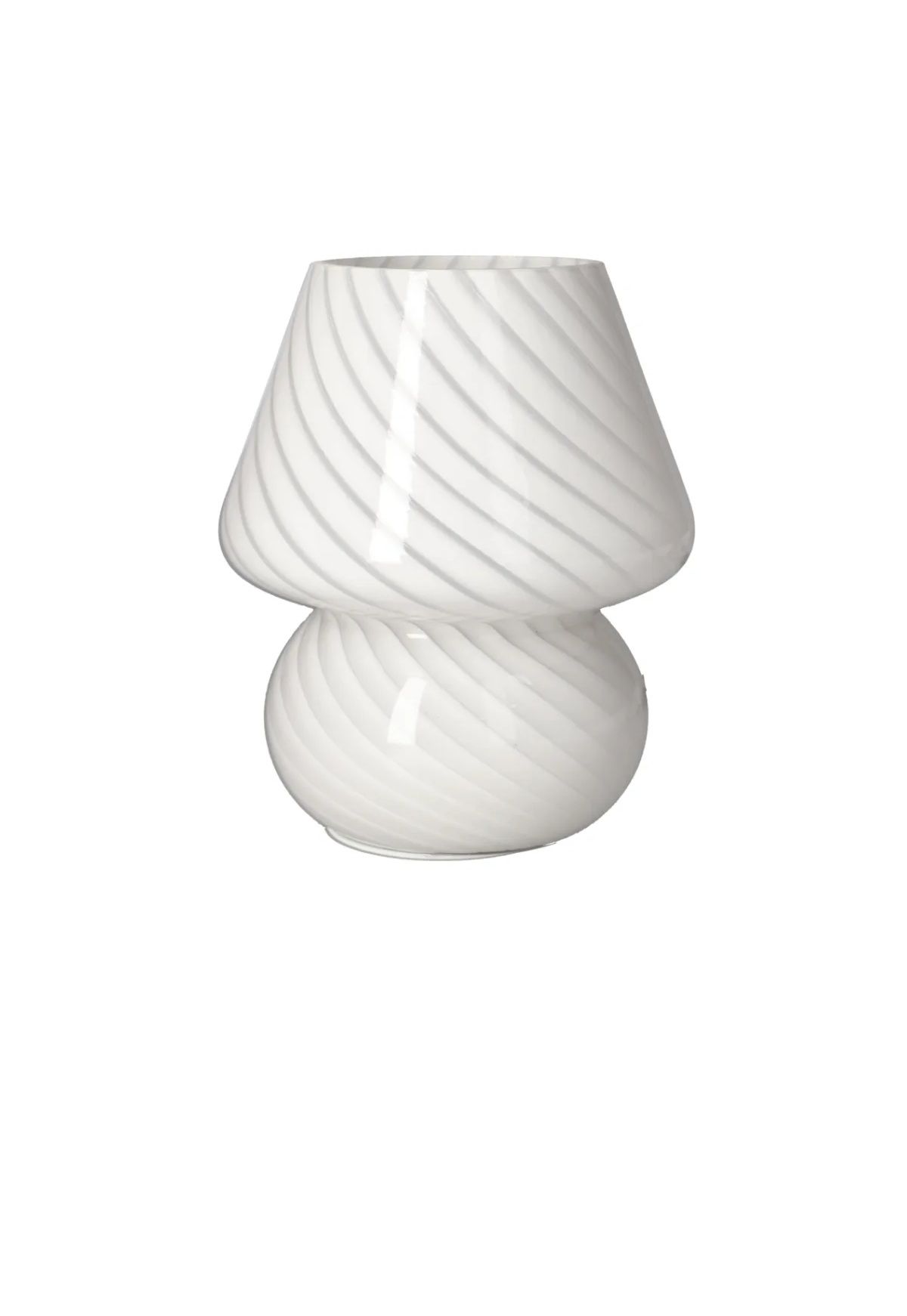 Mushroom Shaped Glass Bedside Lamp