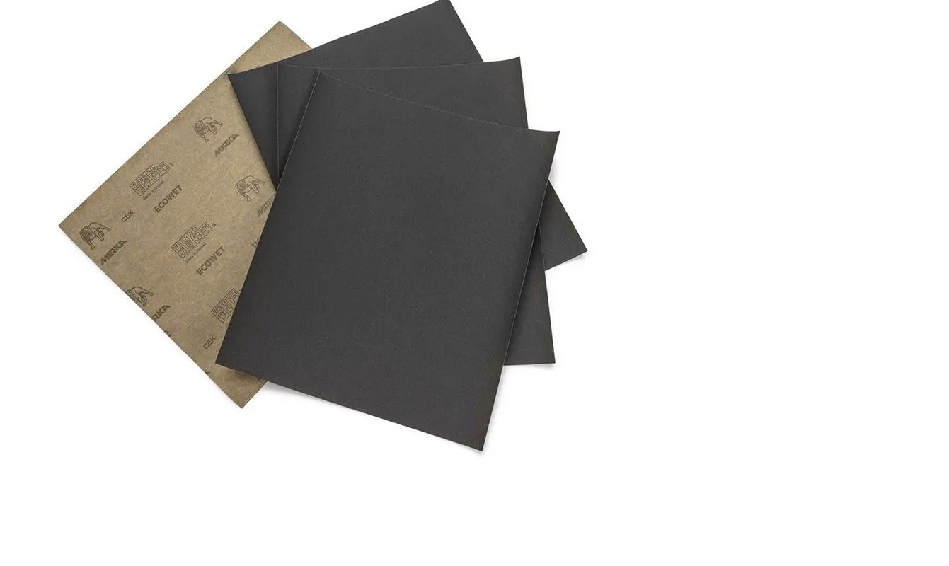 EcoWet Water Sandpaper, 280mm x 230mm, P1000 (4 pack) BY WOODLY