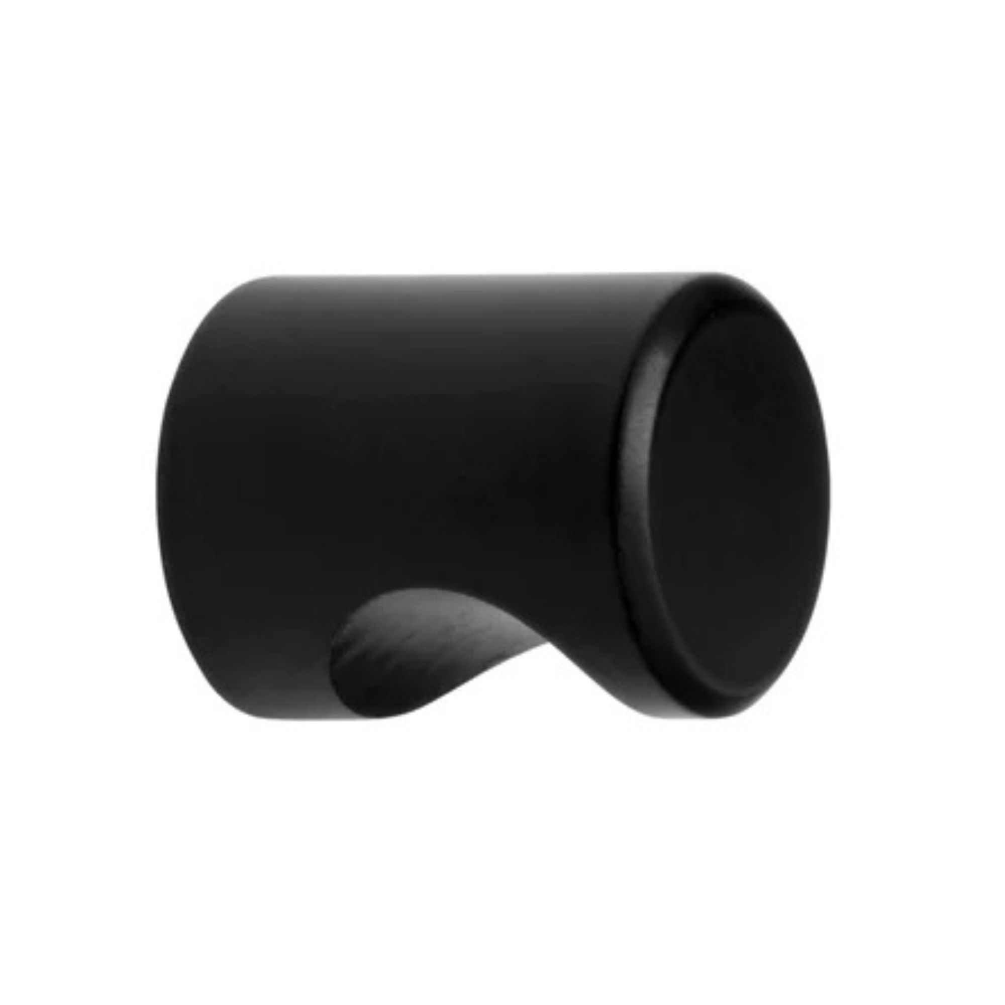ROCO Cylindrical Drawer Knob Matt Black 20mm