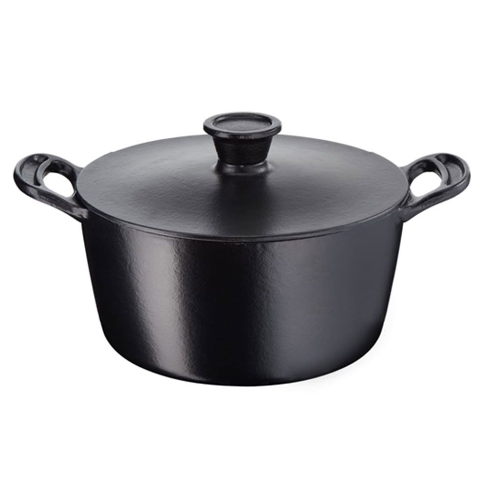 Jamie Oliver Signature Cast Iron Round Stewpot 24 cm lid