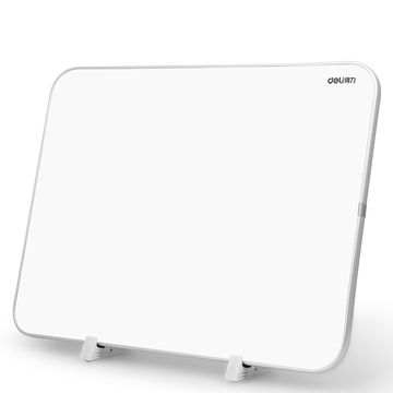 Deli Magnetic Hanging Whiteboard W Desk Stand 300x400mm Silver Frame
