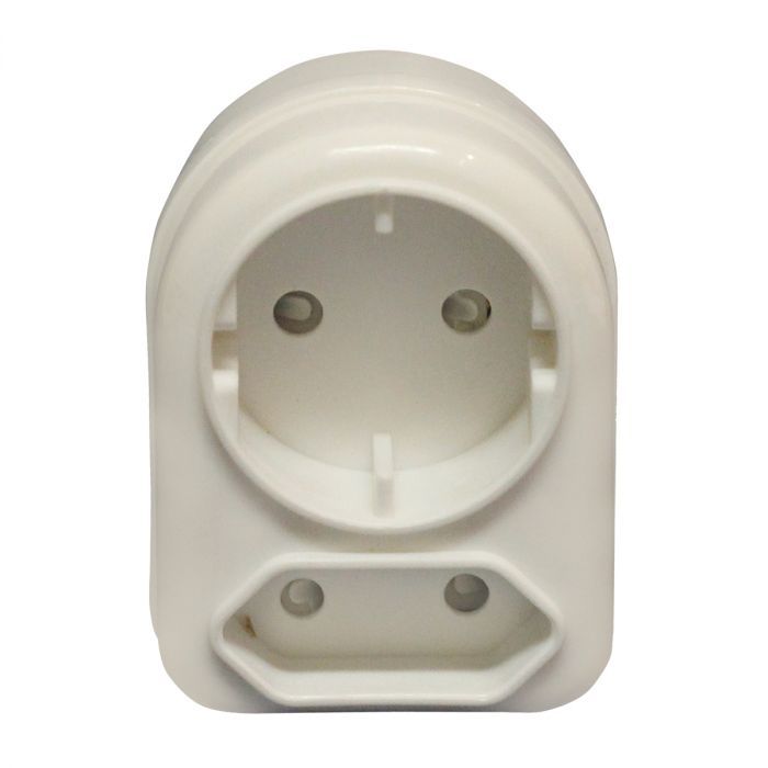 Nexus - Plug Adaptor - Schuko & Euro - White - 10 Pack