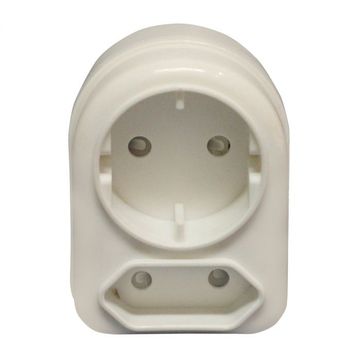 Nexus - Plug Adaptor - Schuko & Euro - White - 10 Pack