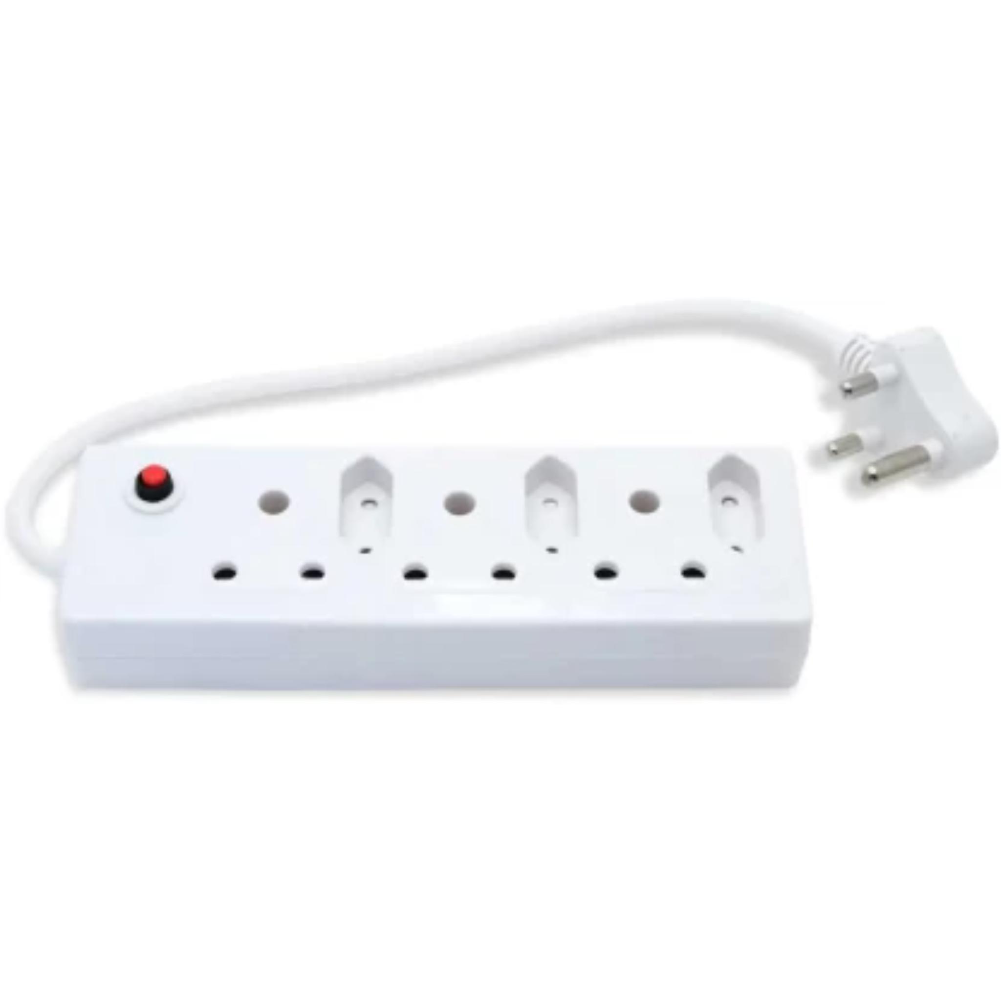Electrosense 6 Way Multiplug with 5m Extension Cord 16A Overload Protected