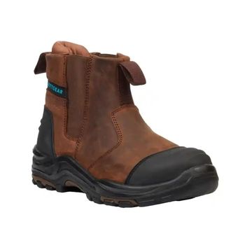 Grittgear Crazy Horse Brown Safety Boot - UK 9