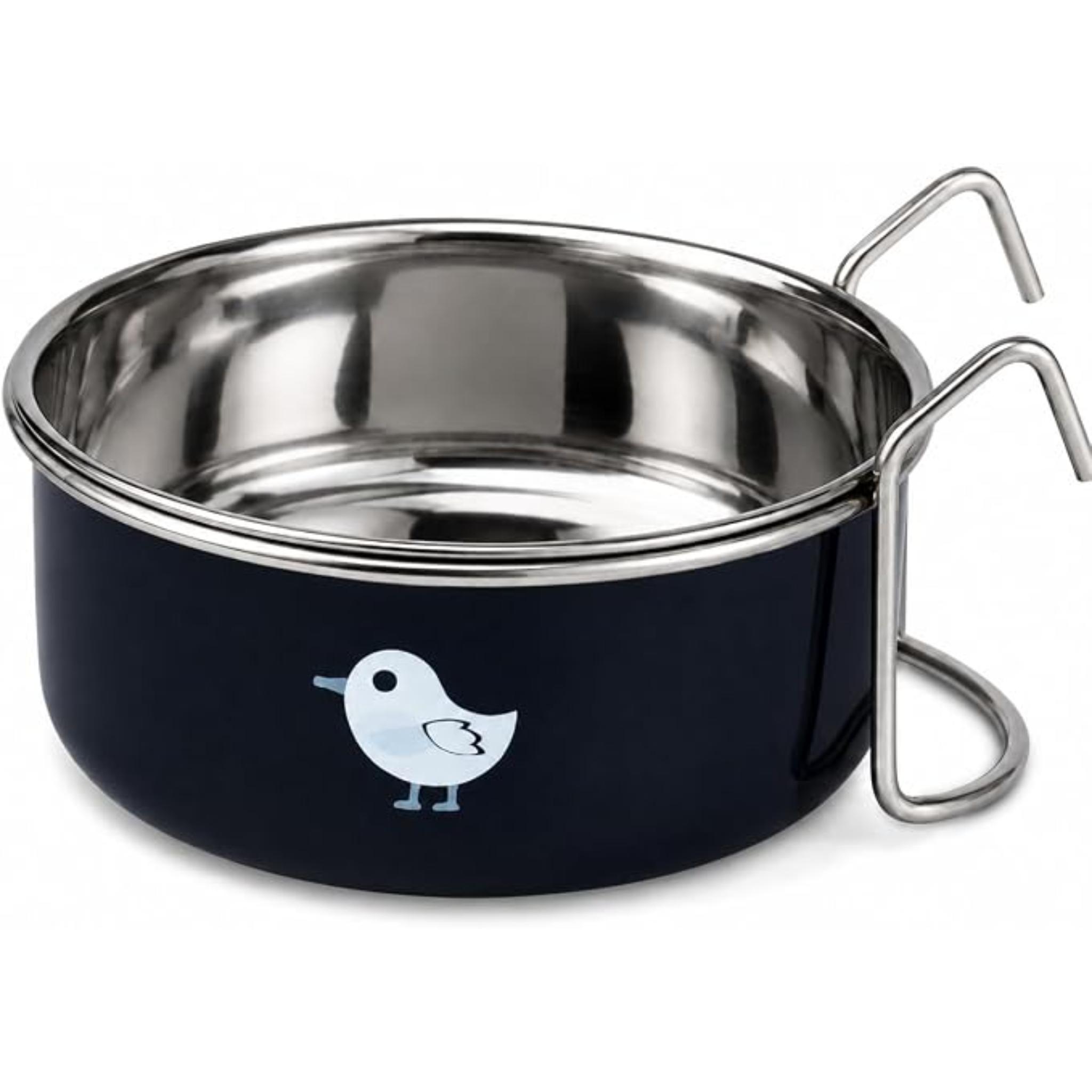 Coop Cup with Hook 300ml Black Bird Feeder Feeding Cup