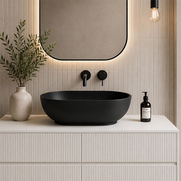 Ovale Midnight Quartz Basin