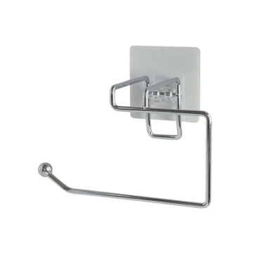 Woodly Toilet Roll Holder, Stainless Steel, Stick-On