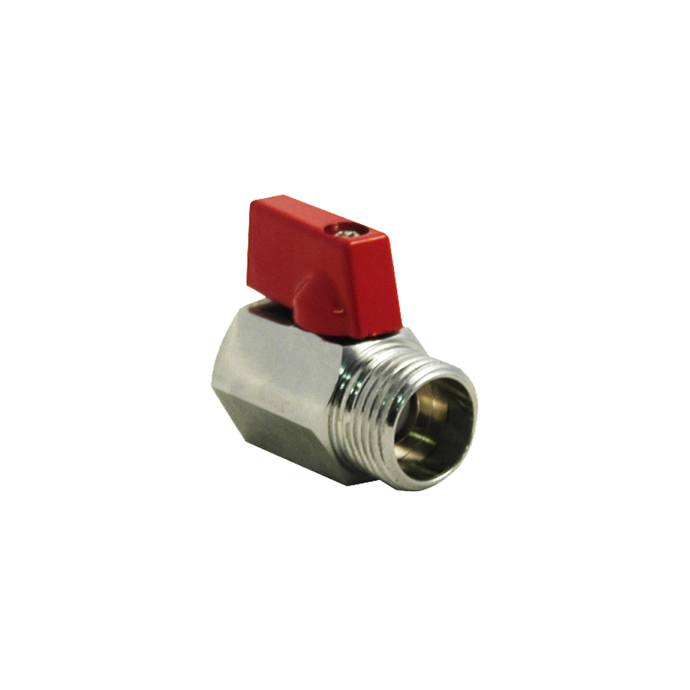 Mini Ball Valve - Brass - M X F - Cp - 15mm - 5 Pack