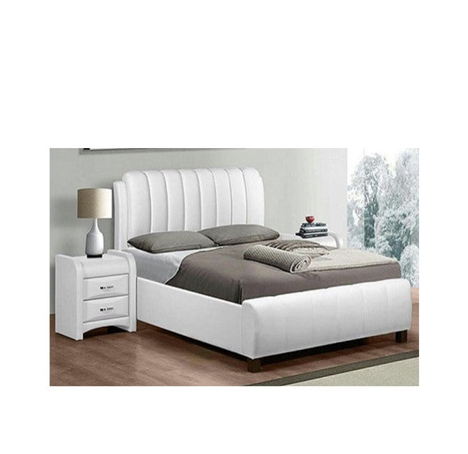 Everest Sleigh Bedroom Suite -Double White