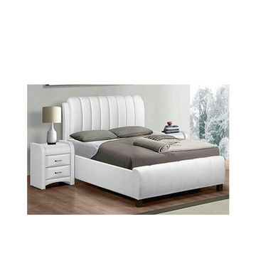 Everest Sleigh Bedroom Suite -Double White